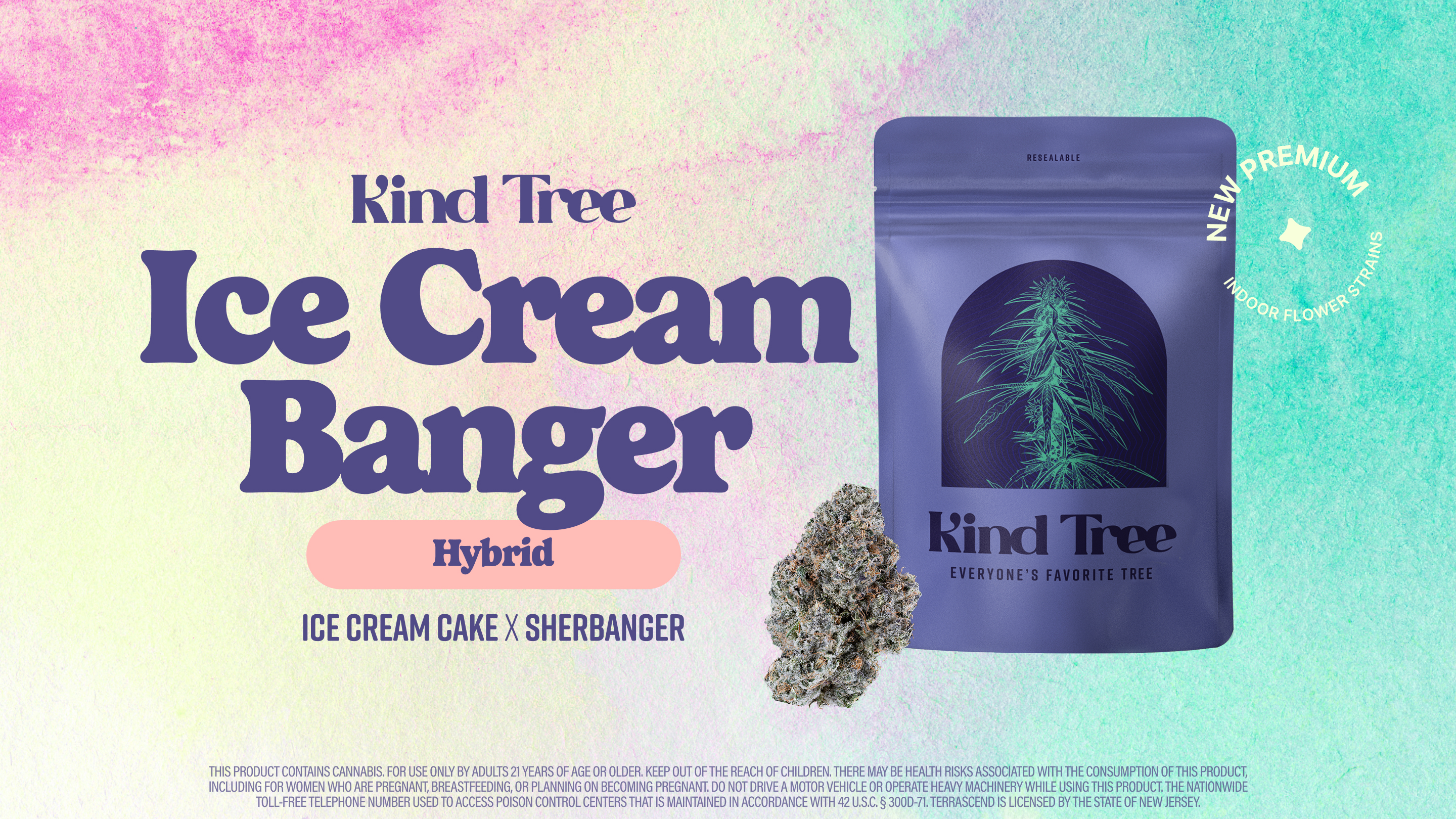Photograph of product: Kind Tree | Ice Cream Banger | 3.5g (Hybrid)