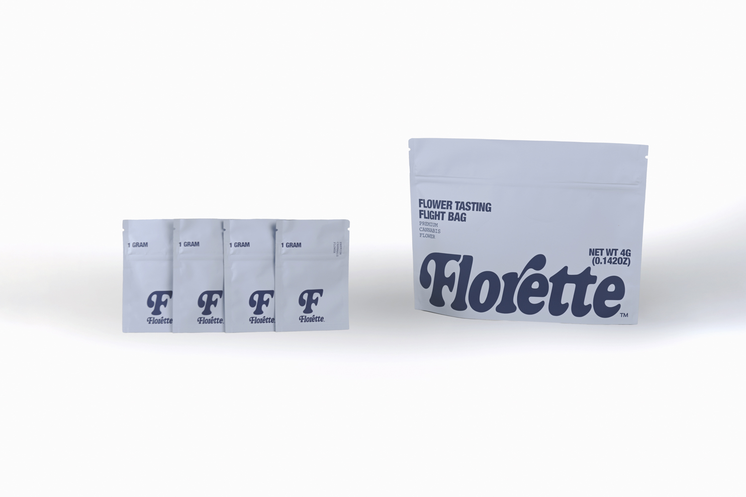 Photograph of product: Florette - Flight Tasting Bag (4 Strains) - 4g