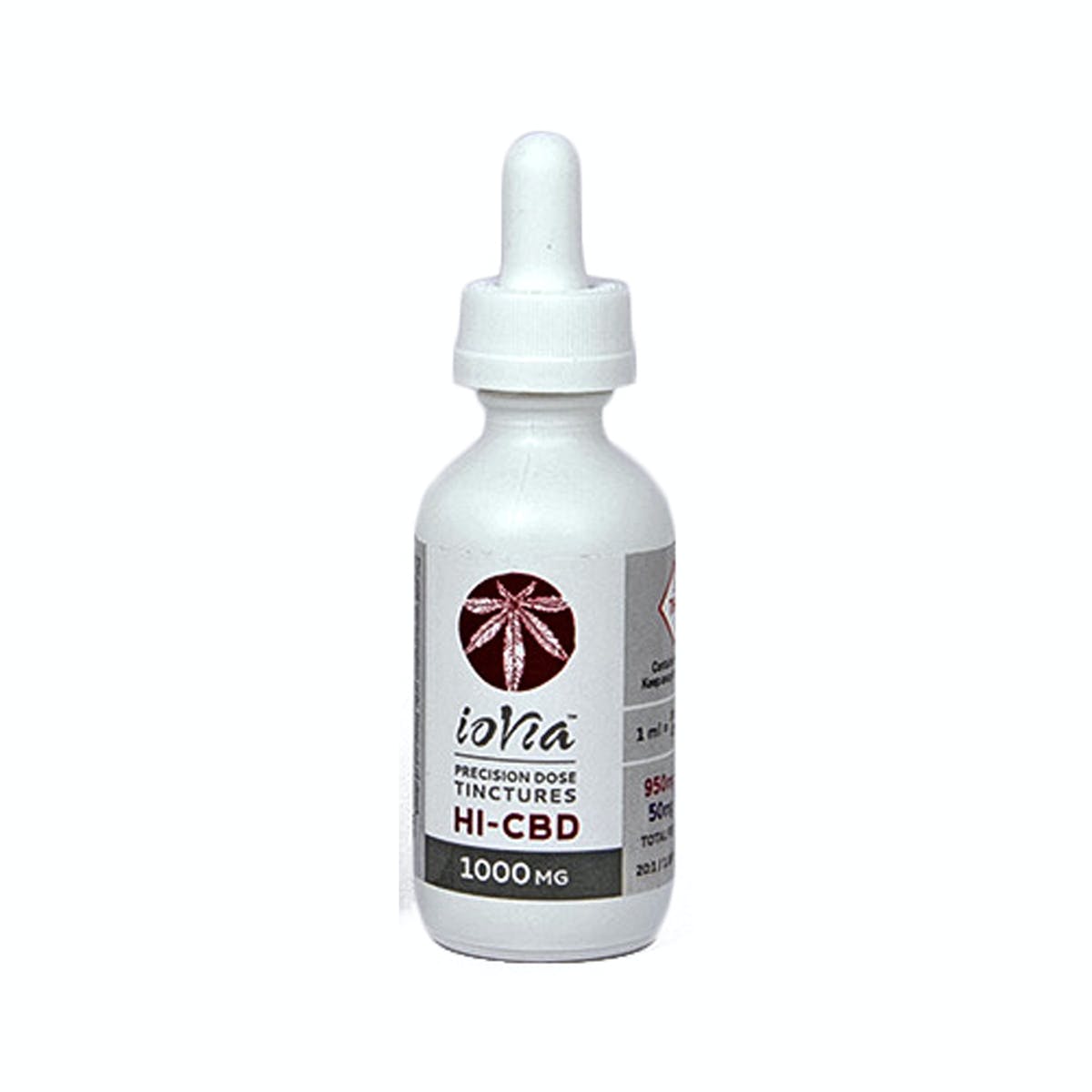 Photograph of product: (Rec) ioVia Tincture 1000mg HI-CBD Precision Dose