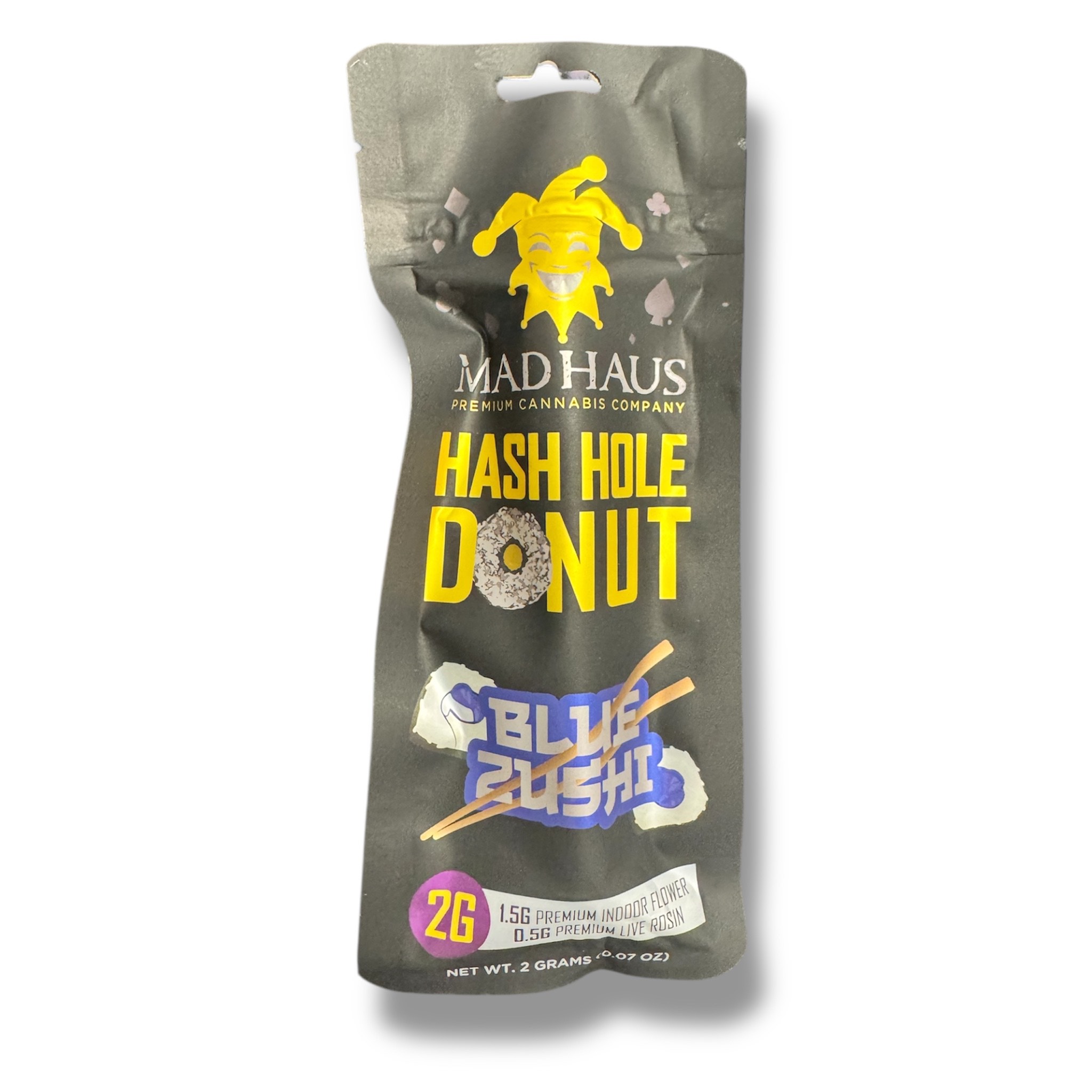 Photograph of product: MADHAUS | 2g Donut au chocolat Hole | Blue Zushi