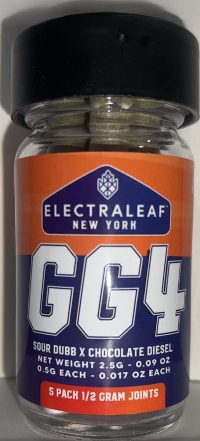 Photograph of product: Electraleaf NY | Pre-Roll 5pk GG4