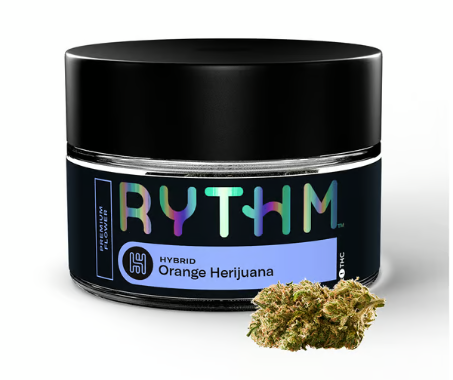 Photograph of product: RYTHM ORANGE HERIJUANA FLOWER 3.5G
