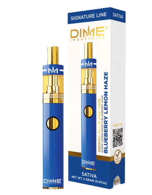 Photograph of product: Blueberry Lemon Haze Disposable | 2g | Dime Industries