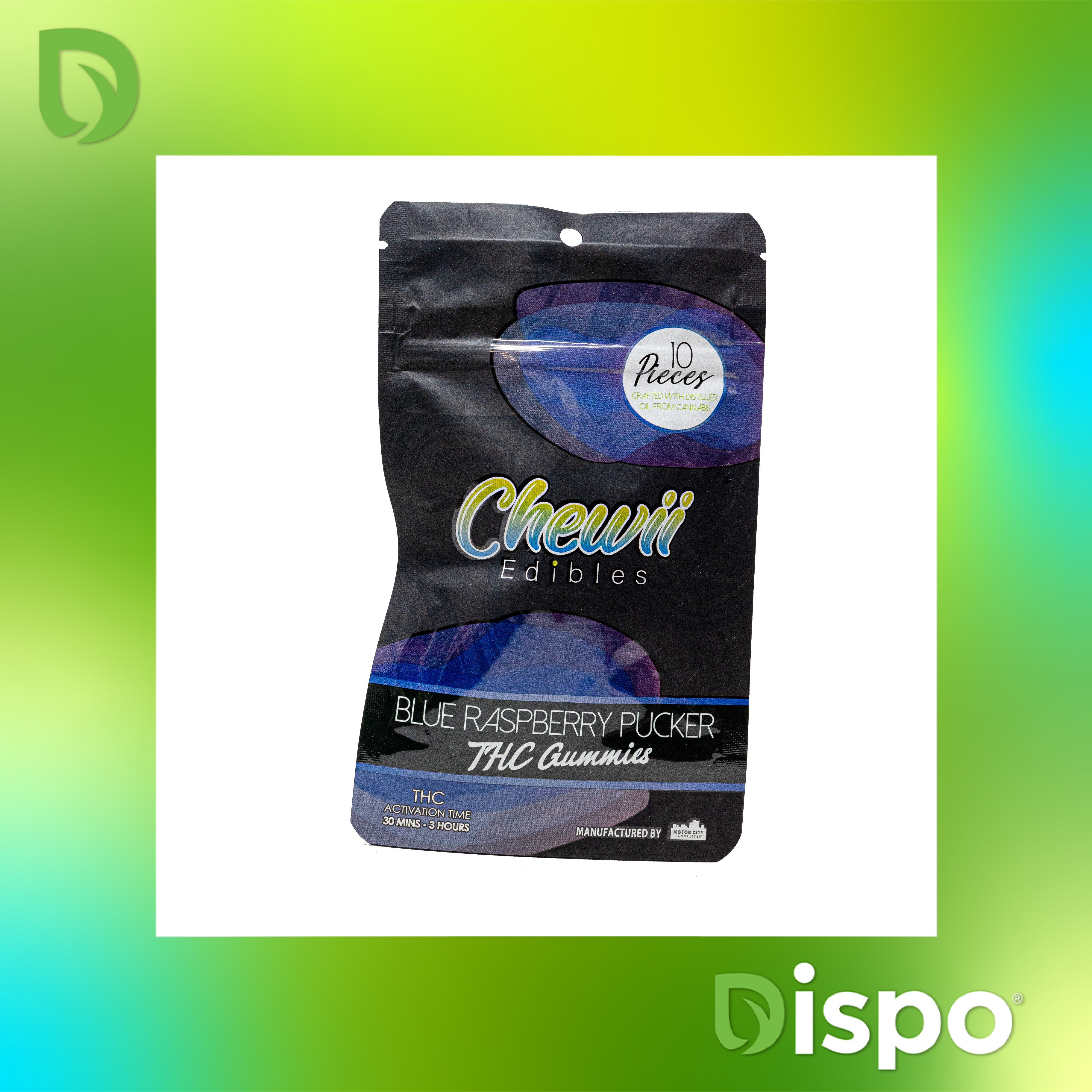 Photograph of product: Chewii - Sour Cherry Cosmo 200mg Gummies