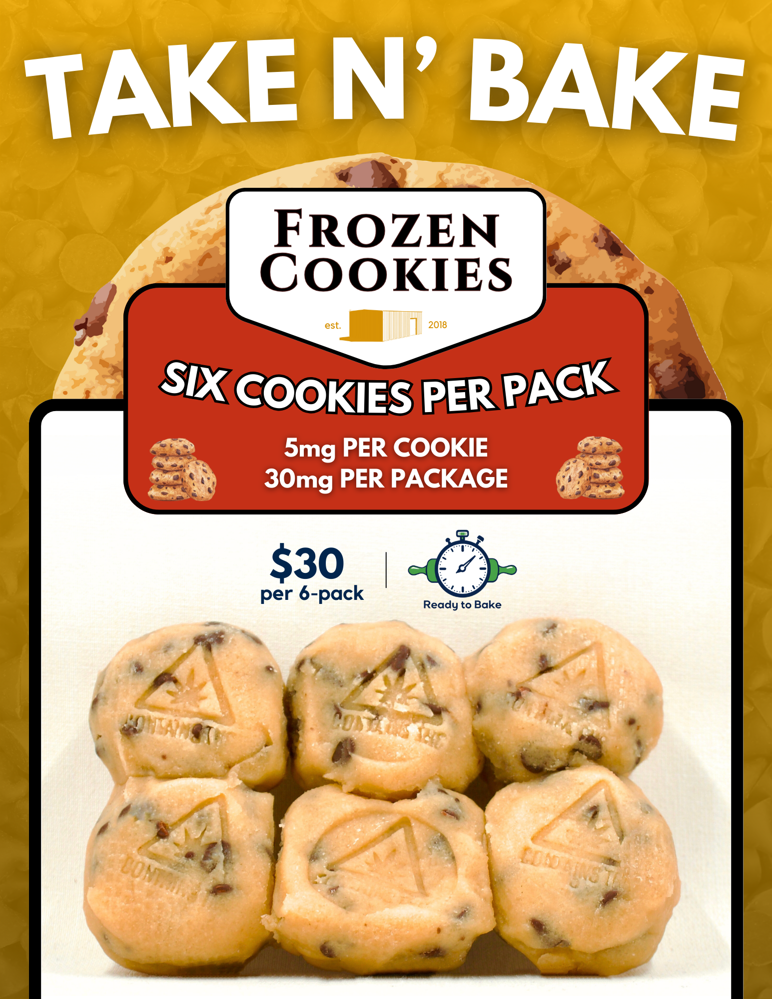 Photograph of product: Take N Bake | 30mg