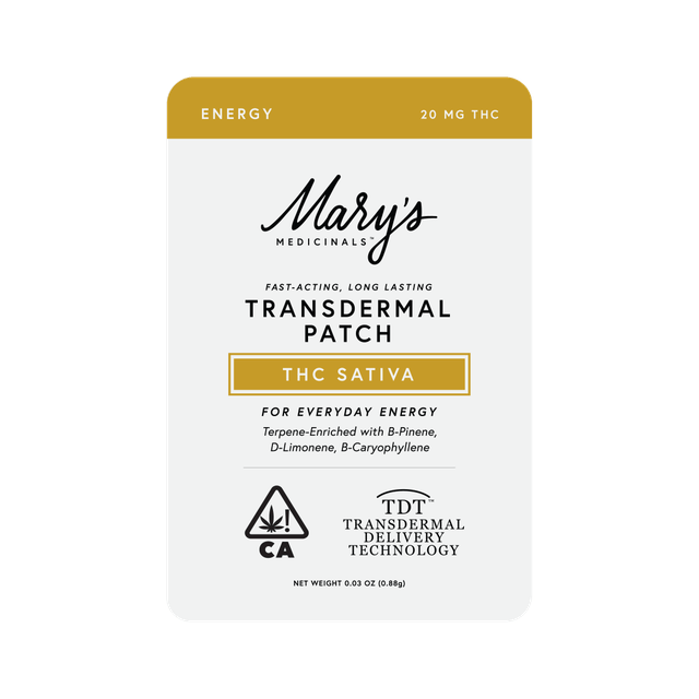 Photograph of product: Mary's Medicinal Transdermal Patch - Energy 20mg (S)