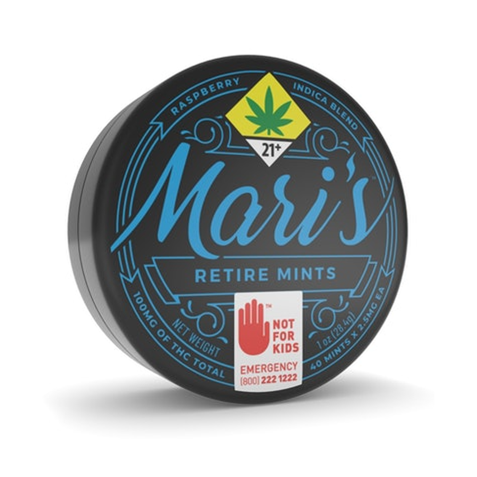 Photograph of Product: Raspberry Move Mints 20-pack l 100mg