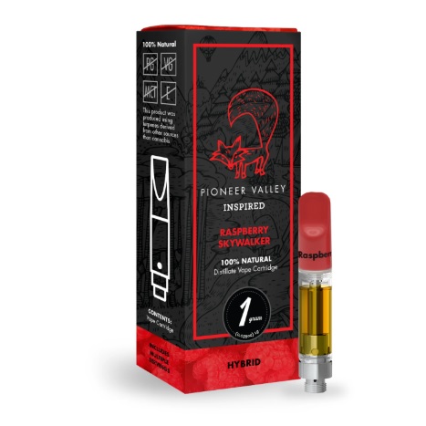 Photograph of product: Raspberry Skywalker OG Distillate Cartridge | 1g - Pioneer Valley