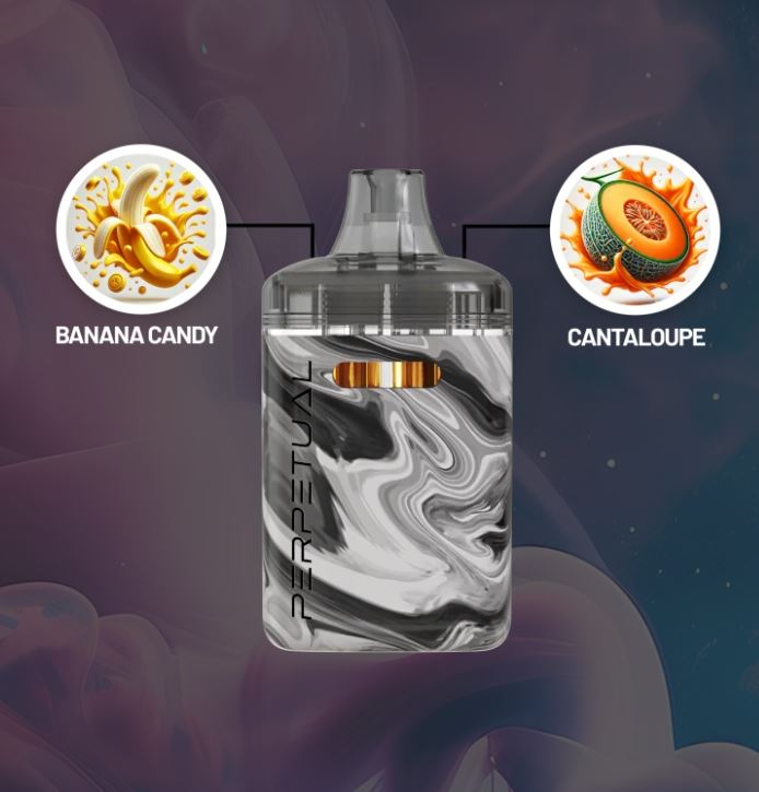Photograph of product: Banana Candy / Cantaloupe Crush Dual Vape Disposable (2g)