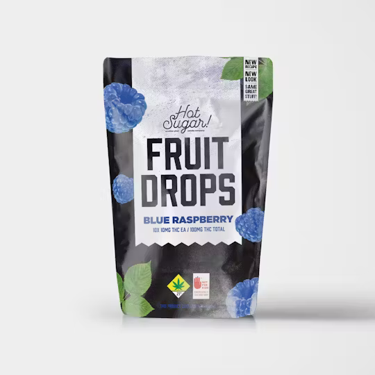 Photograph of product: Blue Raspberry Fruit Drops 10-pack