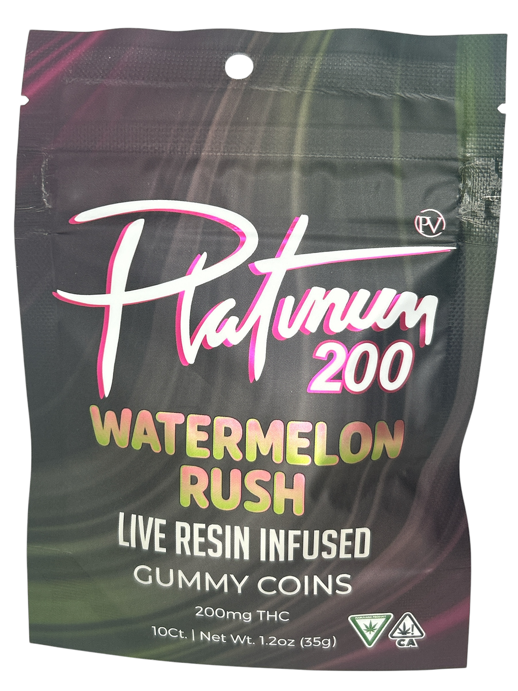 Photograph of product: Watermelon Rush | 200mg Live Resin Coins