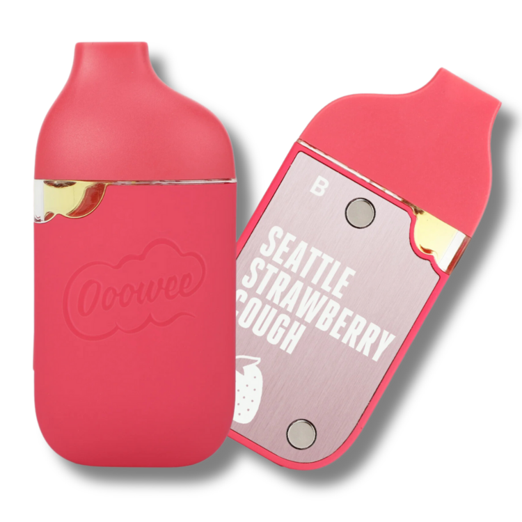 Photograph of Product: B SIDE - Seattle Strawberry Cough Flavored Distillate Disposable Vape (Ooowee Mini)
