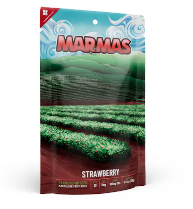 Photograph of product: 4Front Marma's Strawberry Fruit Bites 5mg 20pk (~100mg)