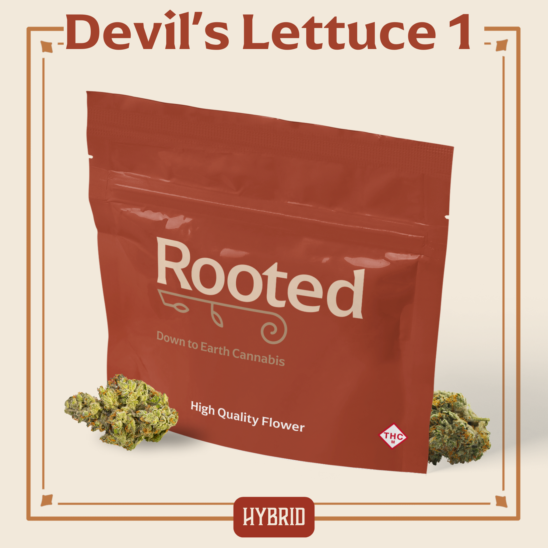 Photograph of product: Devil's Lettuce #1 Flower | 14g
