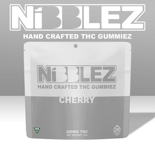 Photograph of product: Nibblez - 200mg Gummies - Cherry