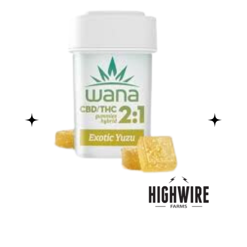 Photograph of product: Wana Gummies Exotic Yuzu 2:1 CBD:TH-oui