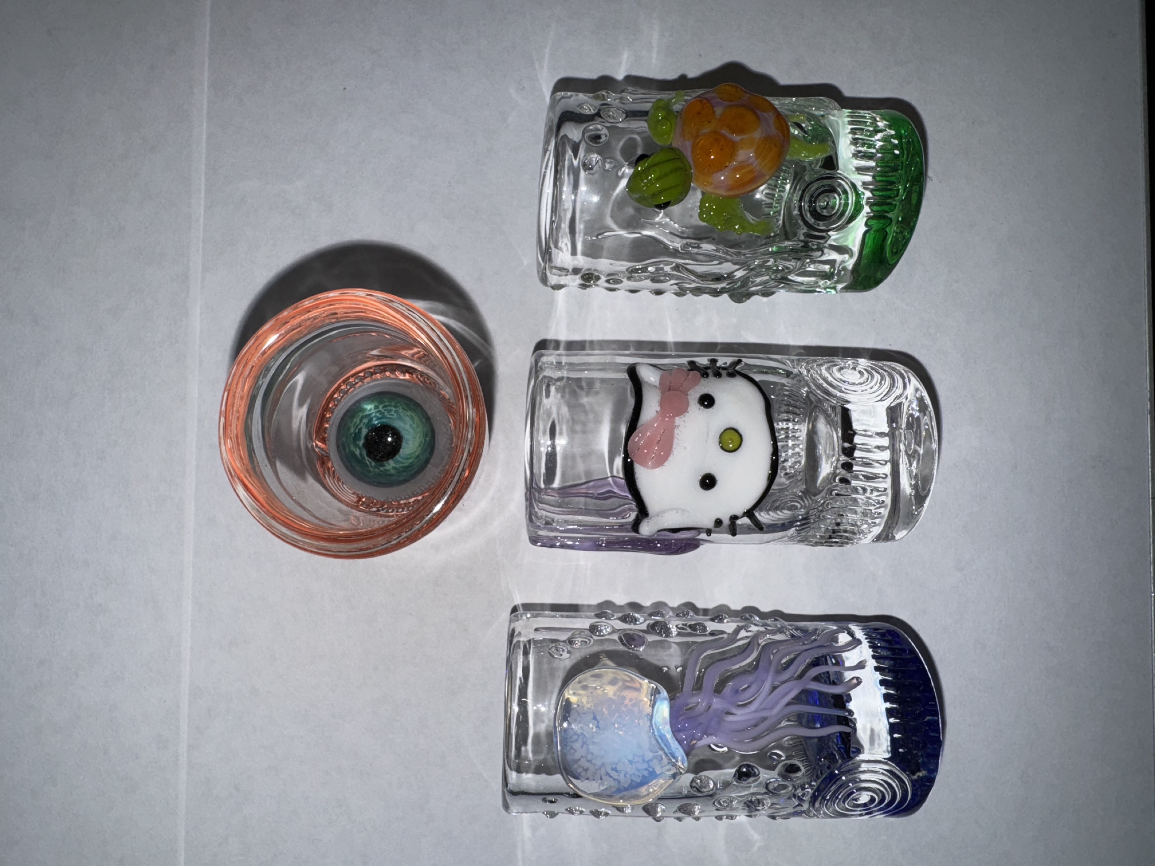 Photograph of product: Mazet Studios - Eyeball Bottom Shot Glass - Paraphernalia