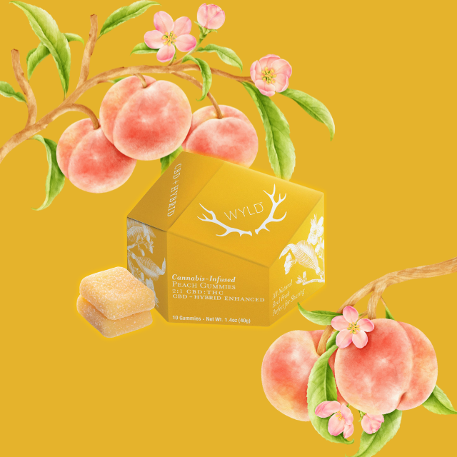Photograph of product: GUMMIES | PEACH 2:1