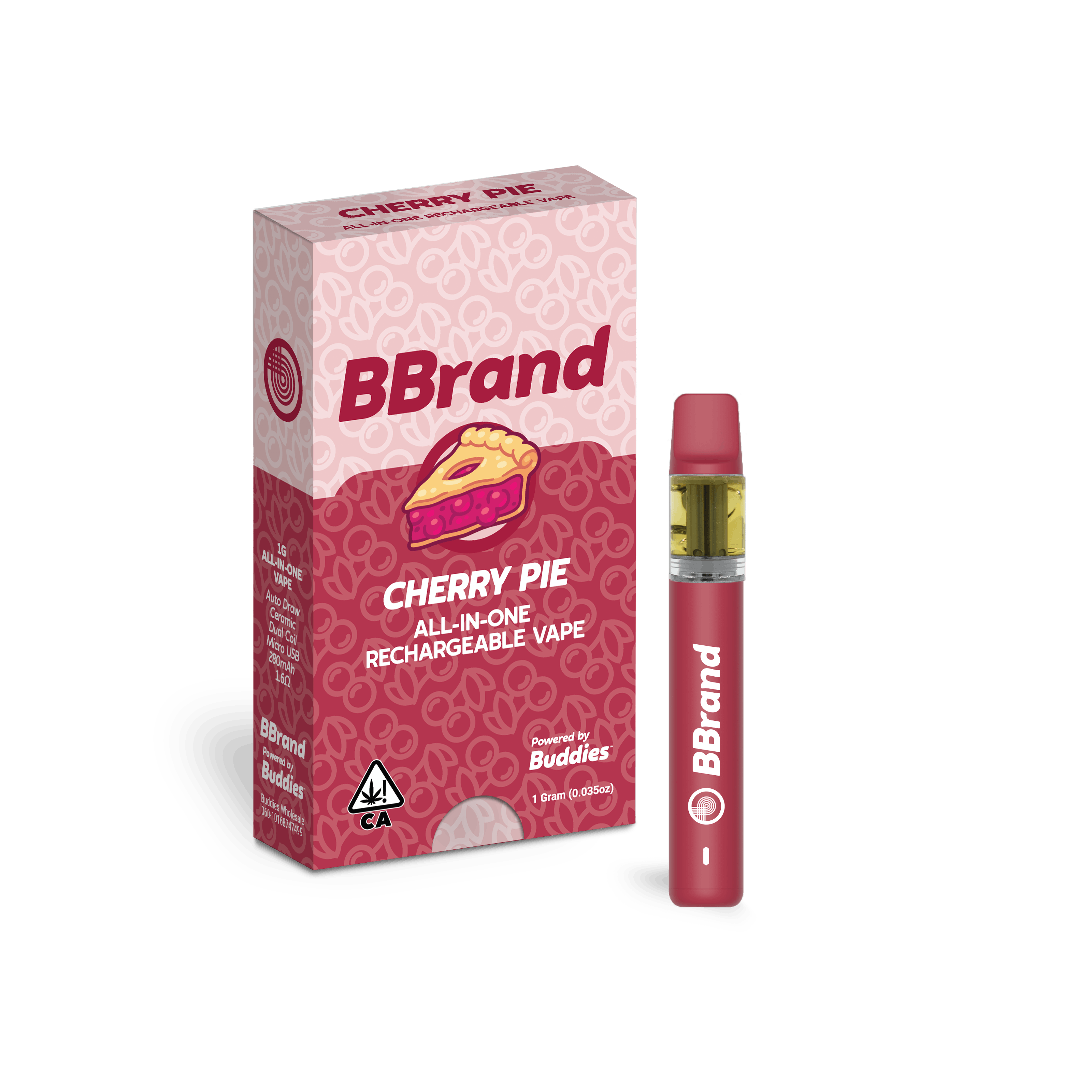 Photograph of product: BBrand | Distillate AIO | Cherry Pie