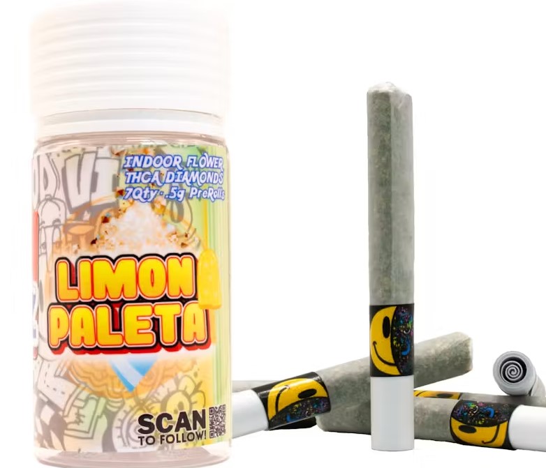Photograph of product: Head Space Mini Raspaz - Limon Paleta 7pk