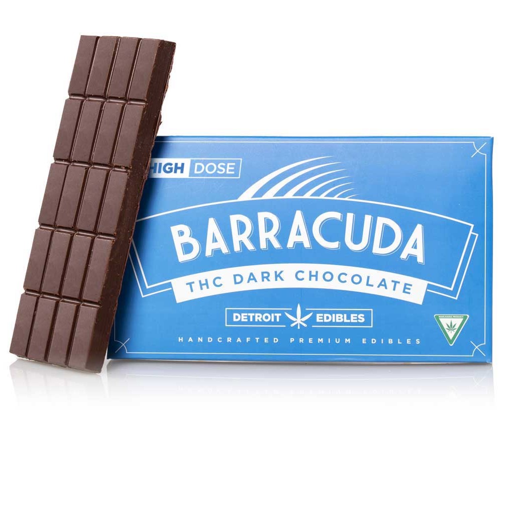 Photograph of product: Detroit Edibles Dark Mint Chocolate Barracuda Bar | 200mg