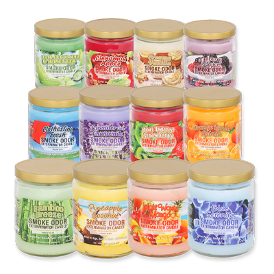 Photograph of product: Smoke Odor Exterminator | Scented Candle | Assorted Scents