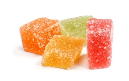 Photograph of product: INHOUSE - GUMMIES - 500MG - 10PK - BLOOD ORANGE