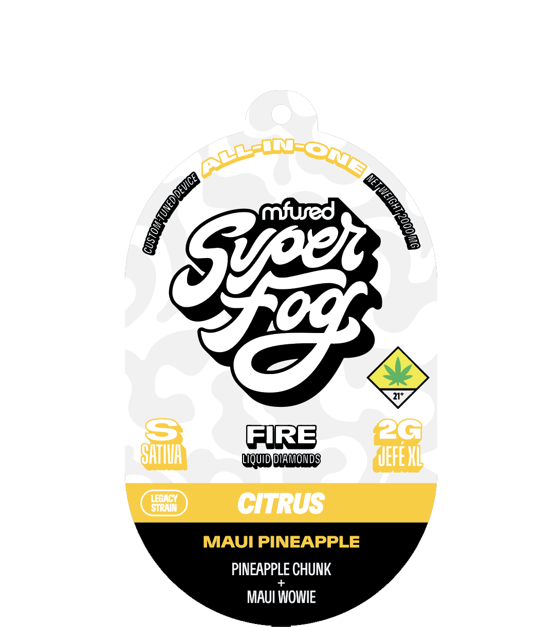 Photograph of product: Maui Pineapple | Diamond Disposable | 2g