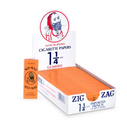Photograph of product: Zig Zag Slow Burning Rolling Papers 1 1/4"