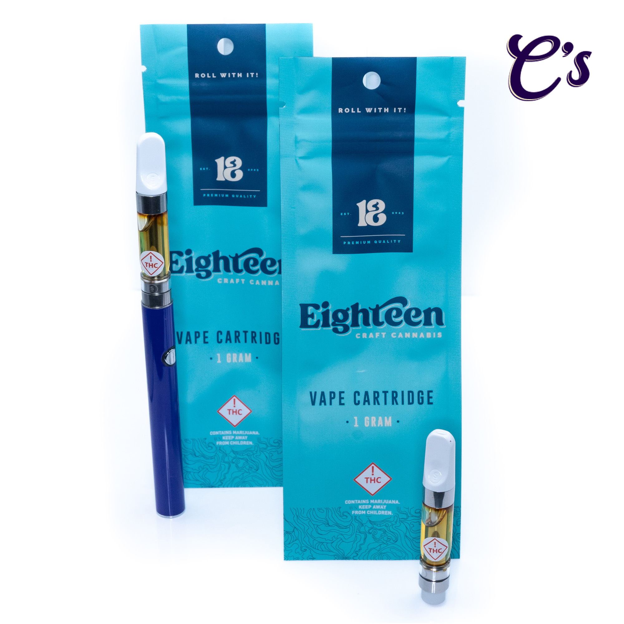 Photograph of product: Eighteen | Cart (I) Grape Ape 1g