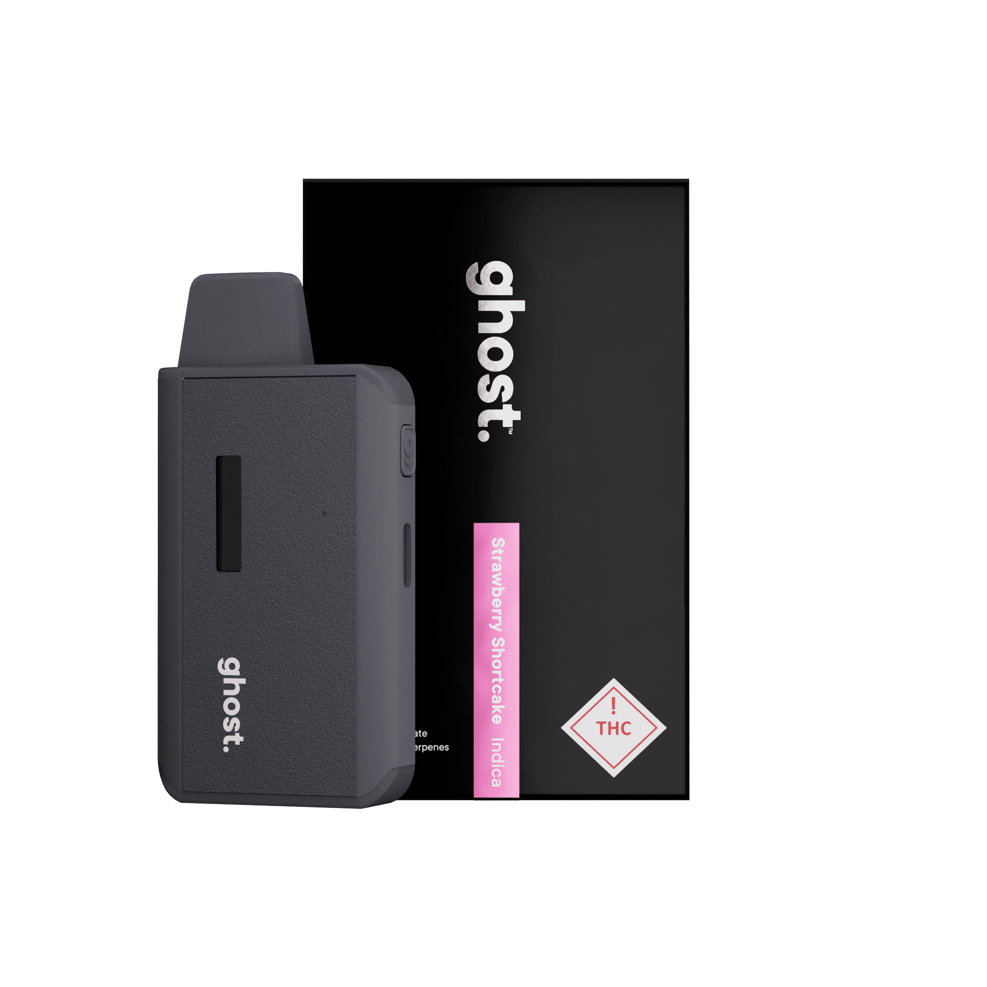 Photograph of product: Ghost | 2g Cart | Strawberry Shortcake | Oui'd