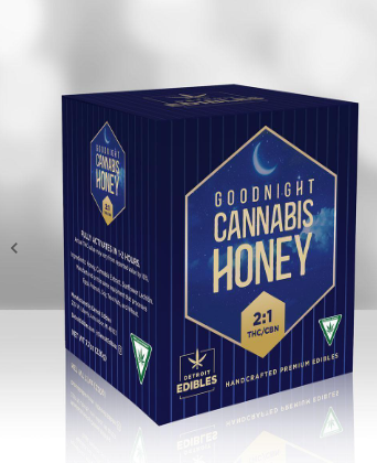 Photograph of product: 2:1 | Goodnight Honey | TH-oui X CBN | Detroit Edibles
