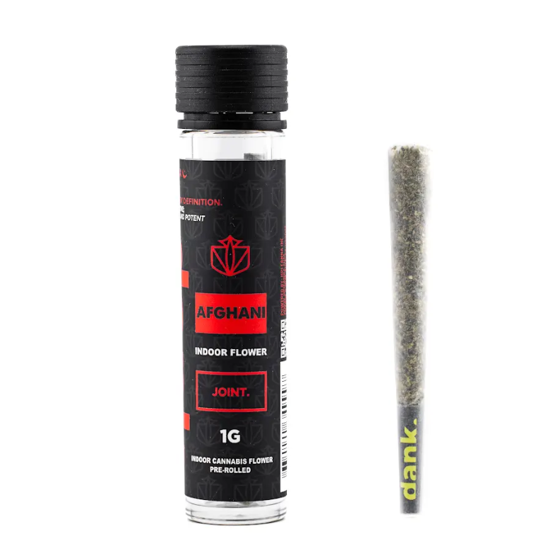 Photograph of product: Dank - Preroll - 1g - Afghani
