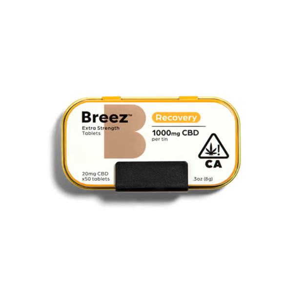 Photograph of product: Breez - Extra Strength Recovery (CBD) Tablets