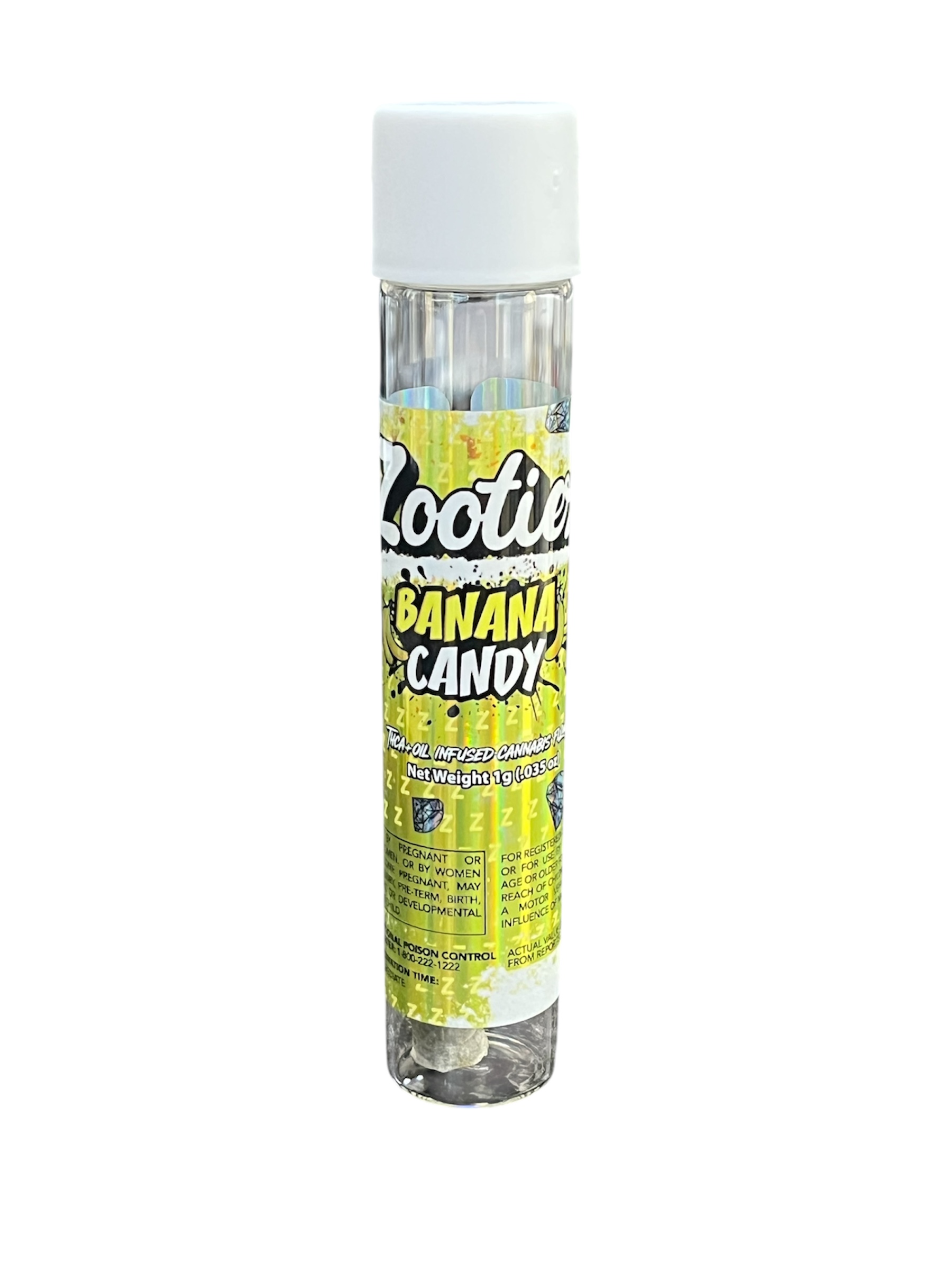 Photograph of product: ZOOTIEZ | BANANA CANDY | TH-ouiA INFUSED PREROLL