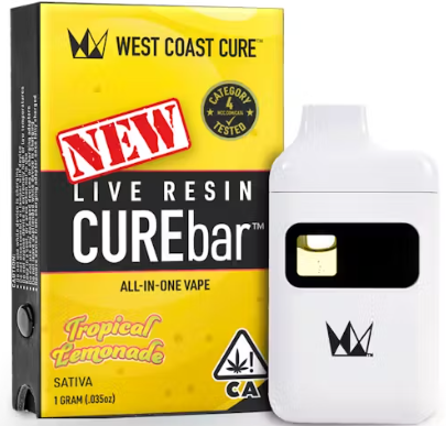 Photograph of product: [West Coast Cure] LR CUREbar 1.0 AIO - Tropical Lemonade (S)
