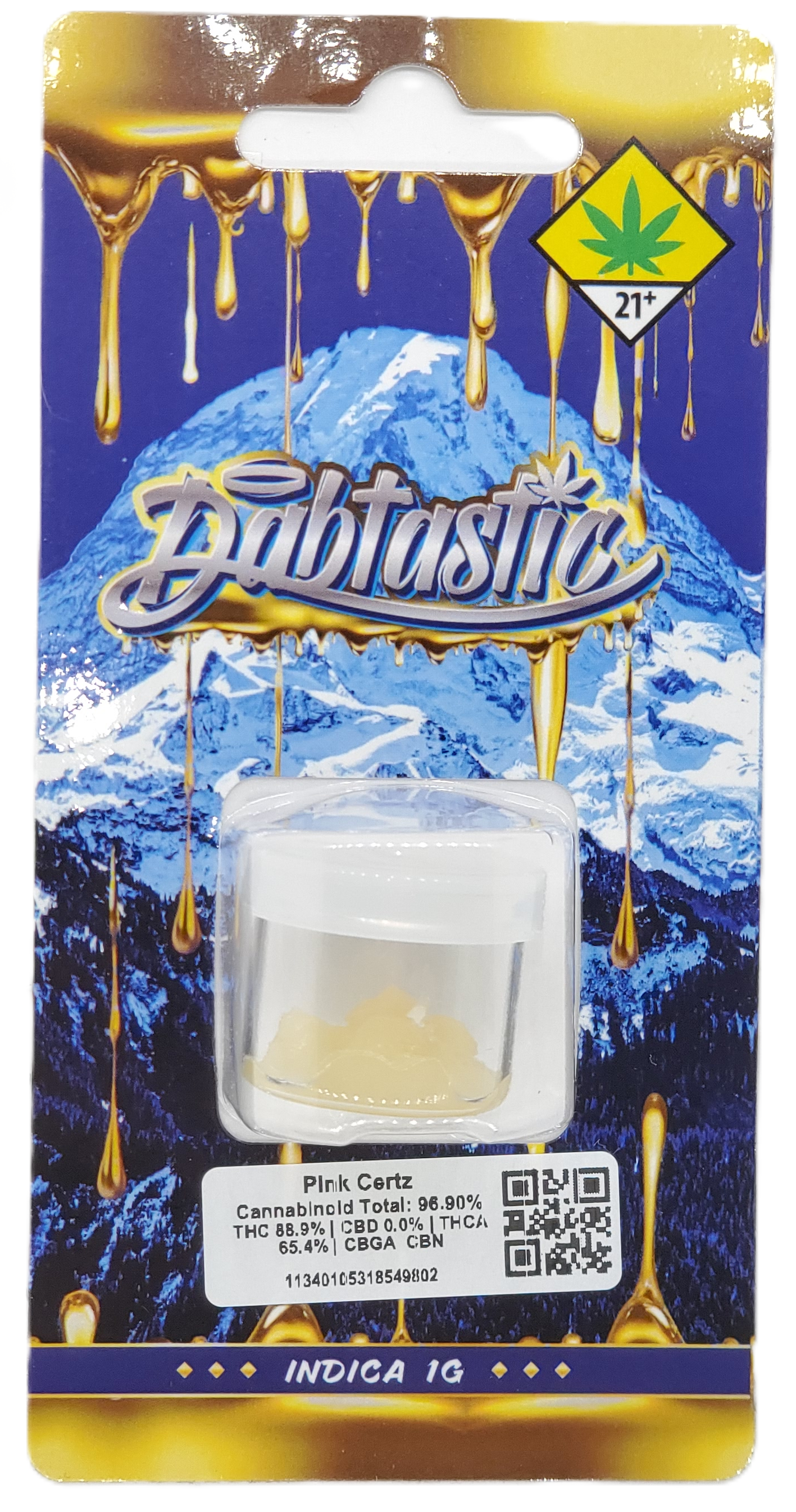 Photograph of product: Dabtastic CON Pink Certz Hydrocarbon Extract Wax 1g