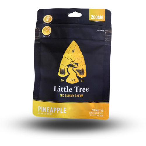 Photograph of product: Little Tree Pineapple Gummy 200mg