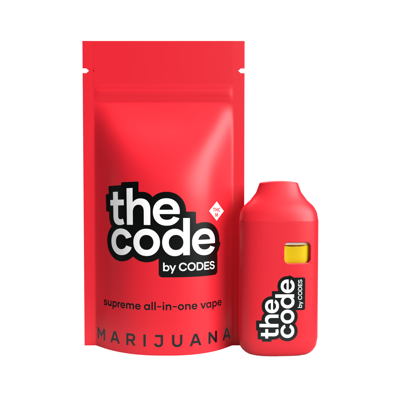 Photograph of product: Codes: The Code Vape | Peach Parfait | All-In-One