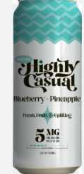 Photograph of product: Blueberry + Pineapple | Infused Seltzer | Single Can 5mg 1:1