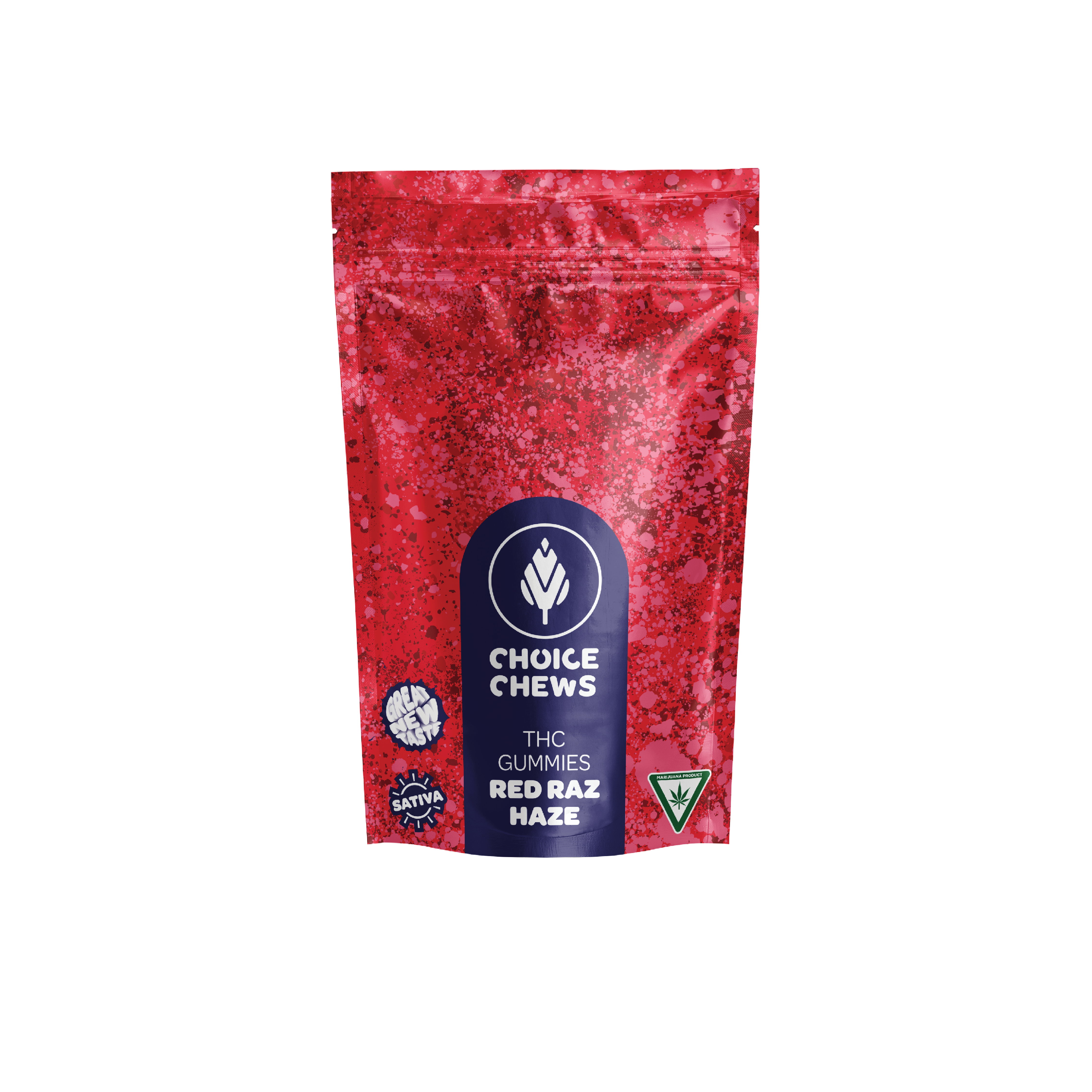 Photograph of product: Choice | Red Raz Haze | 100mg Gummies