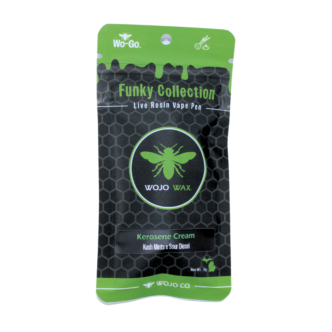 Photograph of product: WOJO CO - Live Rosin Disposable - Kerosene Cream