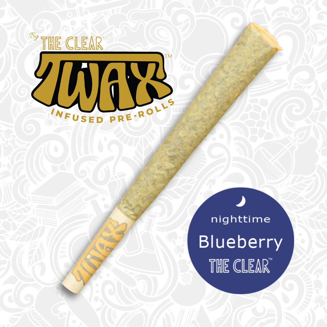 Photograph of product: TWAX 1G BLUEBERRY INFUSED PRE-ROLL