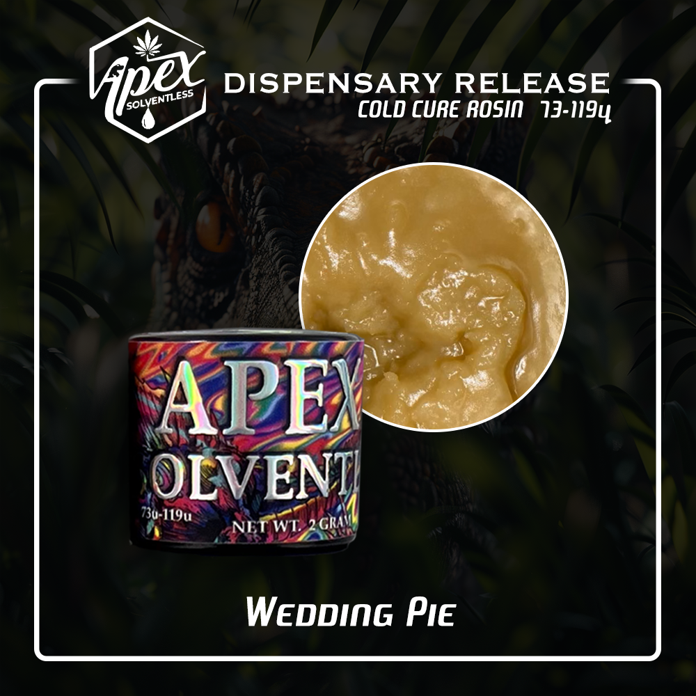 Photograph of product: Apex Solventless Wedding Pie Rosin