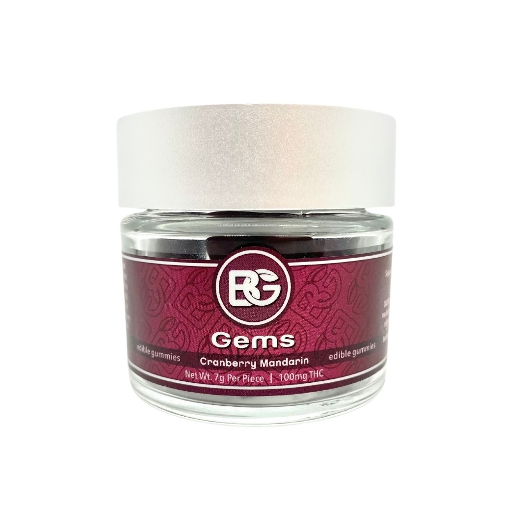 Photograph of product: Gummy Cranberry Mandarin Gems 2:1 CBD/TH-oui [5pk] | 100mg