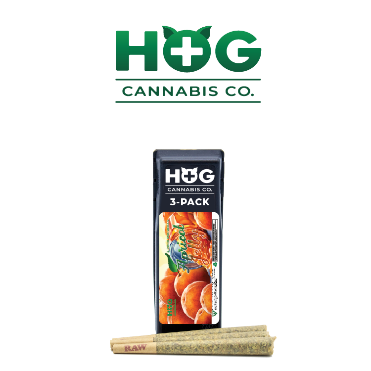 Photograph of product: Apricot Jelly 3-Pack PreRolls