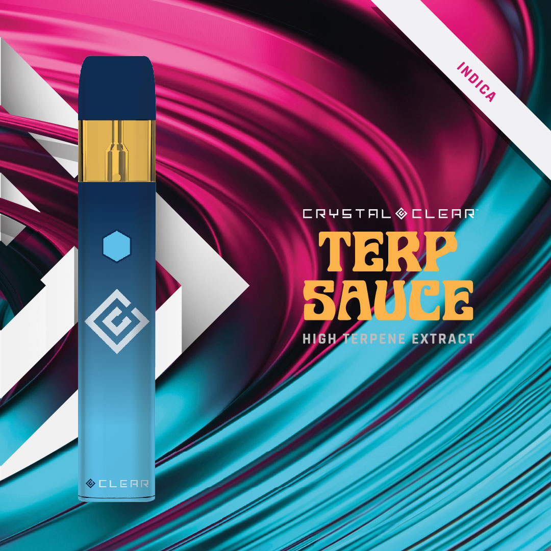 Photograph of product: Dispoable Vape | Crystal Clear Blast | GMO | Terp Sauce | 1g