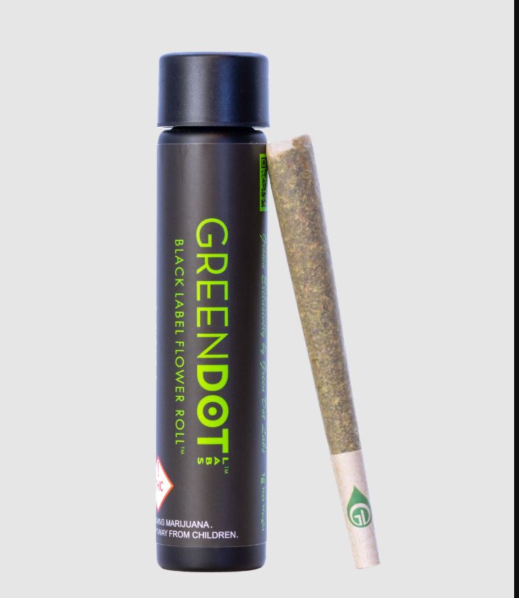 Photograph of product: Green Dot | 1g Flower Roll | Red Froot
