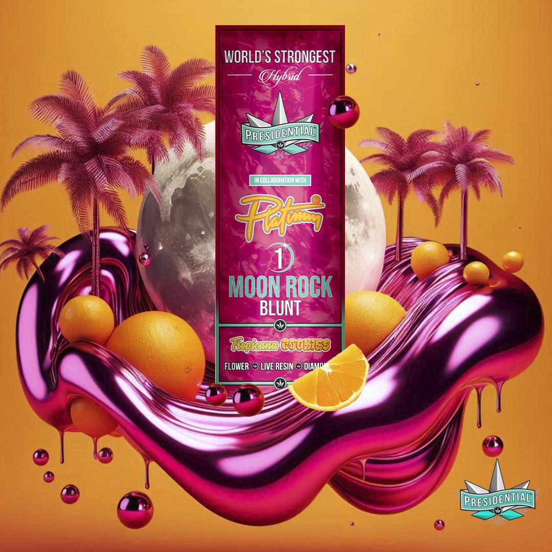 Photograph of product: 1G TROPICANA COOKIES MOON ROCK INFUSED PRE-ROLL