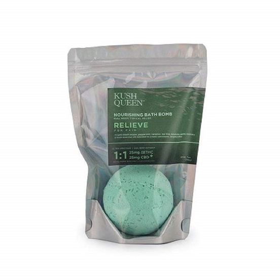 Photograph of product: Relieve Pain Bath Bomb 1:1 50mg - 